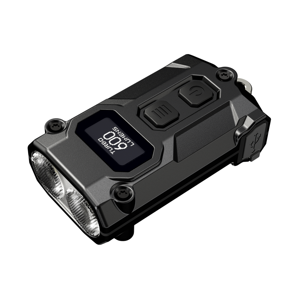 NITECORE TINI3 Intellgent Multiple Color Temperatures Keychain Light 600 Lumens EDC Flashlight for Outdoor Camping: black