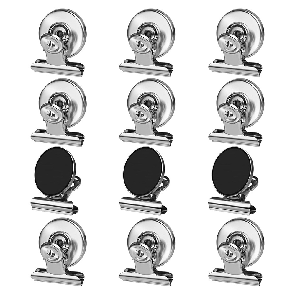 Imanes de nevera Imanes de refrigerador Clips magnéticos Lista detallada de alta resistencia Exhibición de sujetadores de papel en el hogar, la oficina y la enseñanza