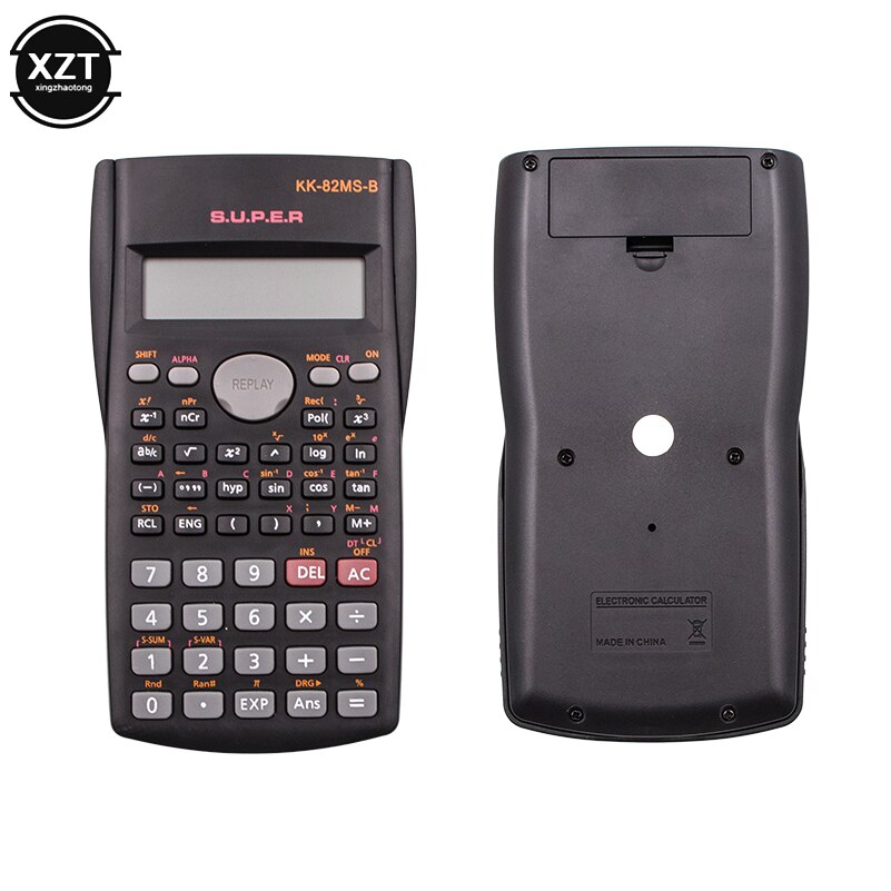 1pcs Handheld Multi-function 2 Line Display Scientific Calculator 82MS-B Portable Multifunctional Calculator for Mathematics