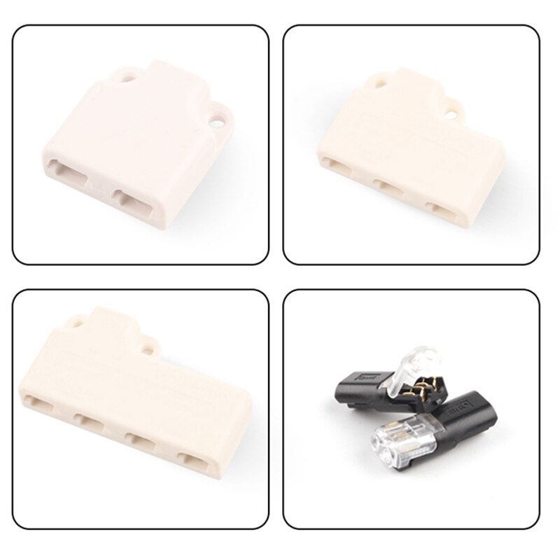 Draad Connector Set Splitter Box Met Connector Voor Audio Auto Moto Verlichting Systeem 22-18AWG Led Strip Draad Kabel Junction Box