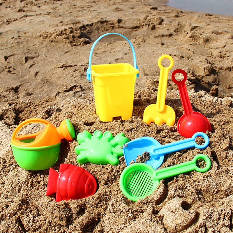Strand / sand legetøj børn børn leger strand legetøj sommer fantasifulde farverige bløde strandsand multi-stykke dragt værktøj spand