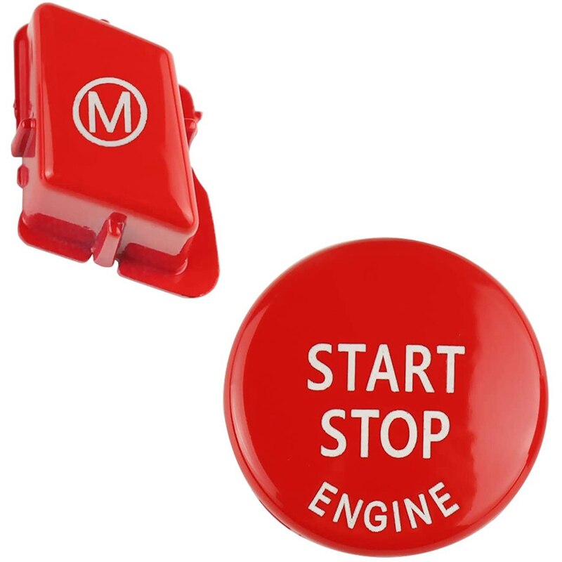 2 Pcs Steering Wheel M Button + Start Stop Button for 3 Series E90 E92 E93 M3 2007: Default Title