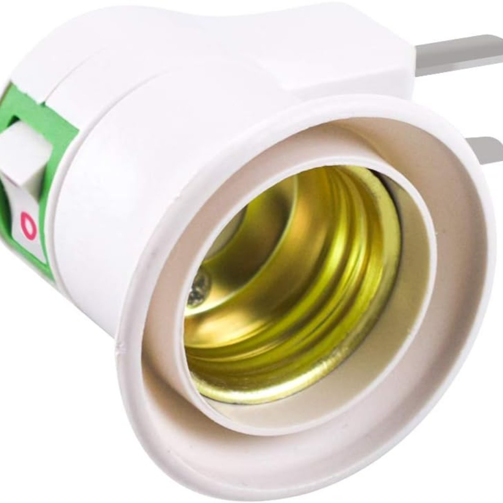Light Socket with Switch,Light Socket Outlet Light Bulb Plug Adapter Light Bulb To Outlet Adapter Socket Extension Adapter