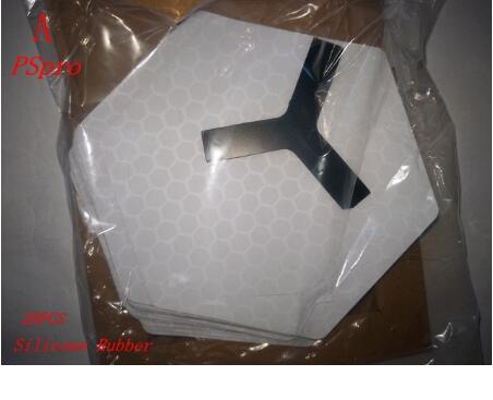 Waxless Hexagon Surfplank Pad Deck Tractie Surfpad Cilicone Rubber Pspro Grip Pad: 20PCS A with box