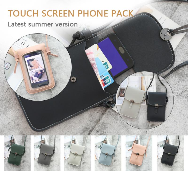 Style unique épaule sac à main sac de messager écran tactile téléphone portable portefeuille en cuir bandoulière sac à main fille