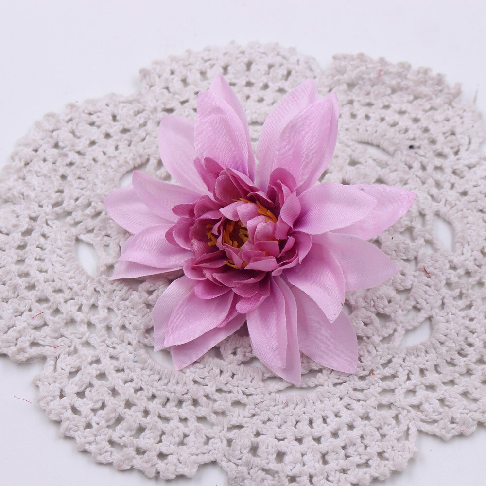 5pcs Artificial Flower Silk Dahlia Peony Flower Autumn Vivid Leaves DIY Wedding Flower Wall Home Flower Arrangement Gardening: purple