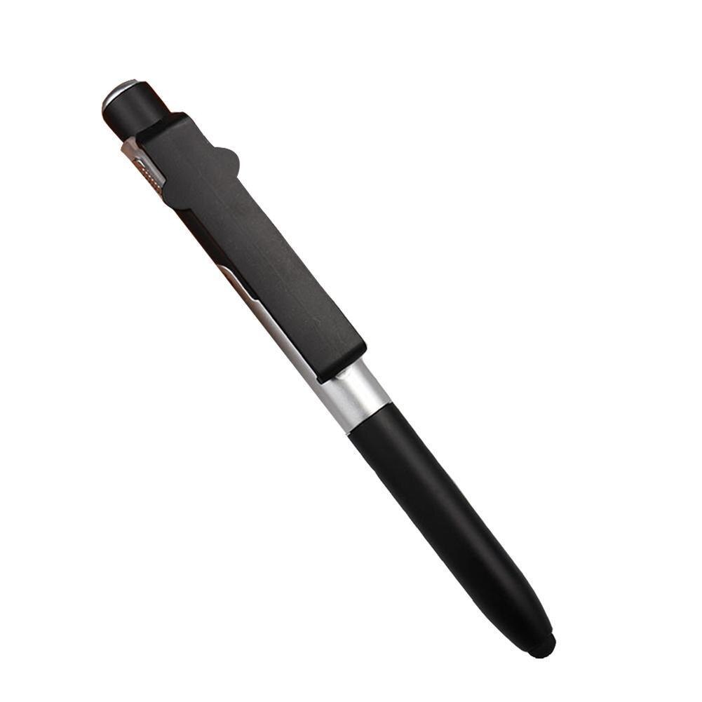 4-In-1 Eenvoudige Draagbare Zaklamp Pen Opvouwbare Balpen Stylus Licht Voor Mobiel Night Handige Multi-functie Houder U9I5