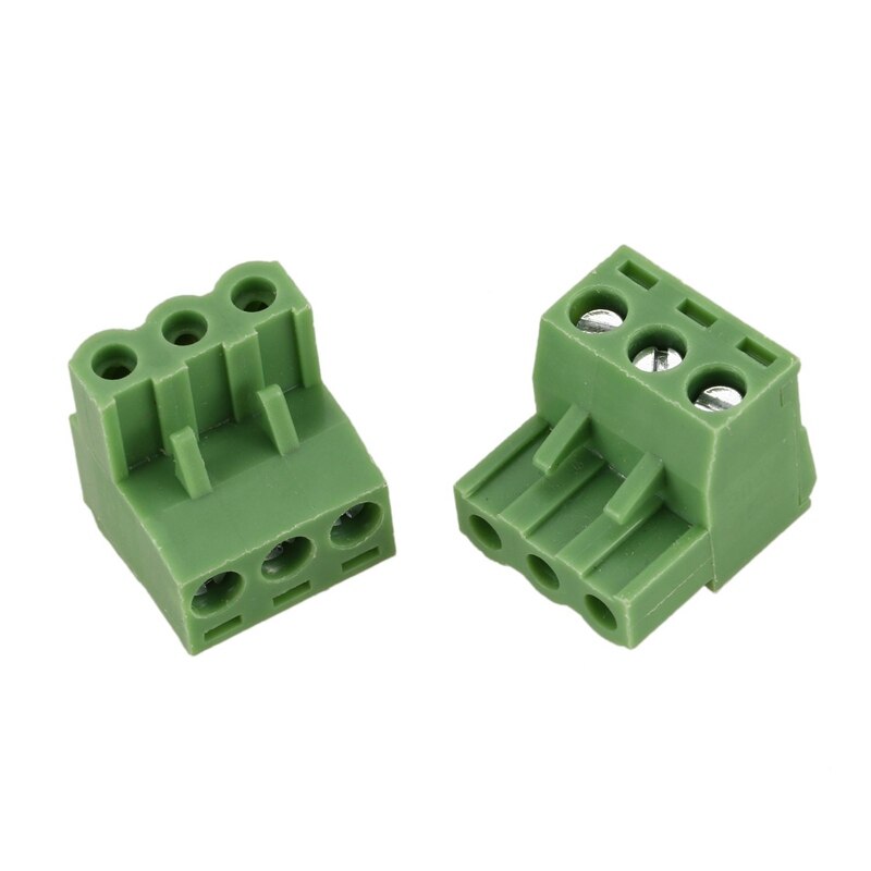 20 Pcs 5.08mm 3 Way PCB Mount Screw Terminal Block for 14-22 AWG Wire