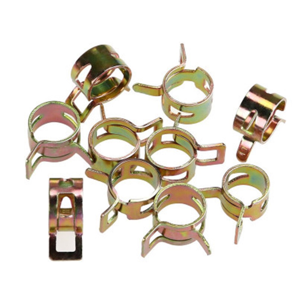 10Pcs 6-15mm Spring Band Type Fuel Vacuum Hose Silicone Pipe Tube Clamp Clip: 11mm