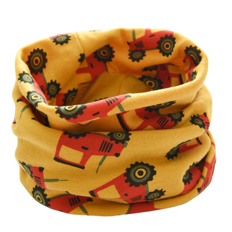 Baby lätzchen Neue Herbst Winter Jungen Mädchen Baby Traktoren Schal Baumwolle O Ring Nacken Schals baberos bebe impermeables #4N25: Gelb