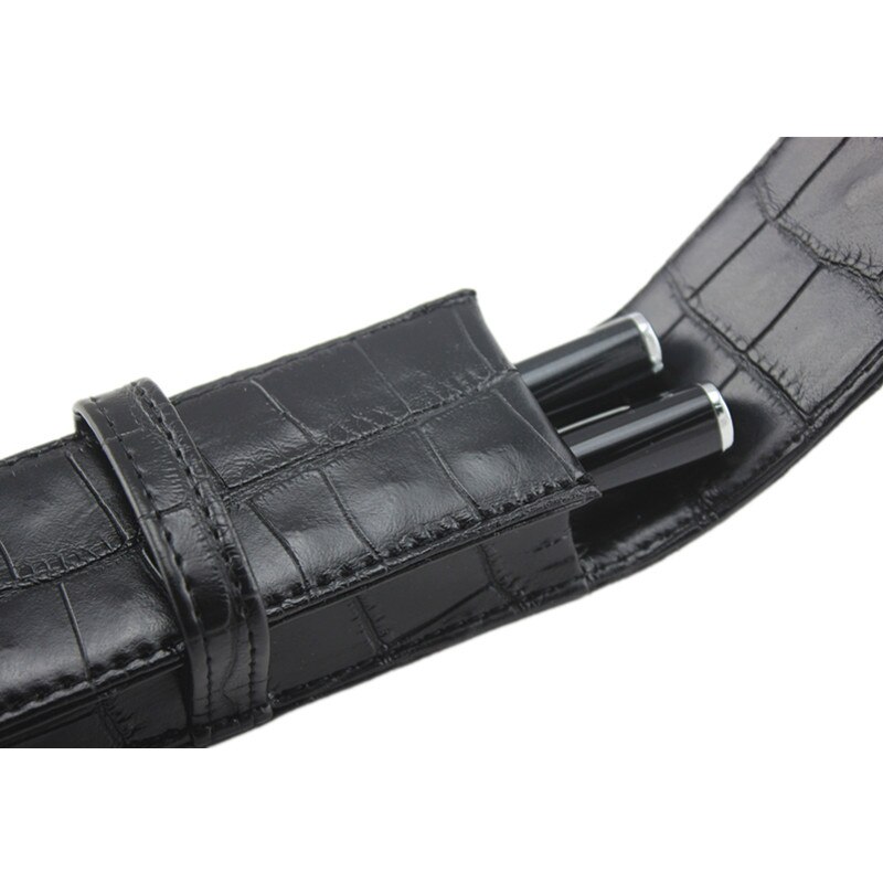 Fountain Pen Pouch Storage Two storage bags Leather Handcrafted Single Pen Pencil Bag Holder Storage Sleeve Pouch
