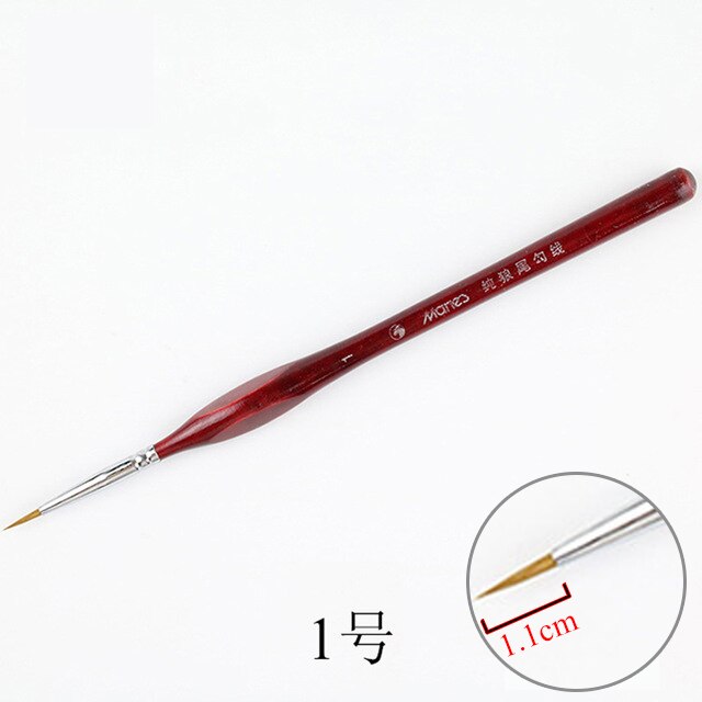 Artiste papeterie Fine peint à la main crochet ligne stylo pointe ronde aquarelle dessin peinture pinceau stylo Art fournitures: 1