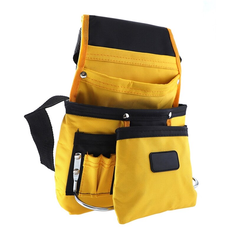 Multifunktionell oxford tyg elektriker verktyg väska midja påse bälte förvaring hållare verktygslåda tote arrangör  g8tb: A