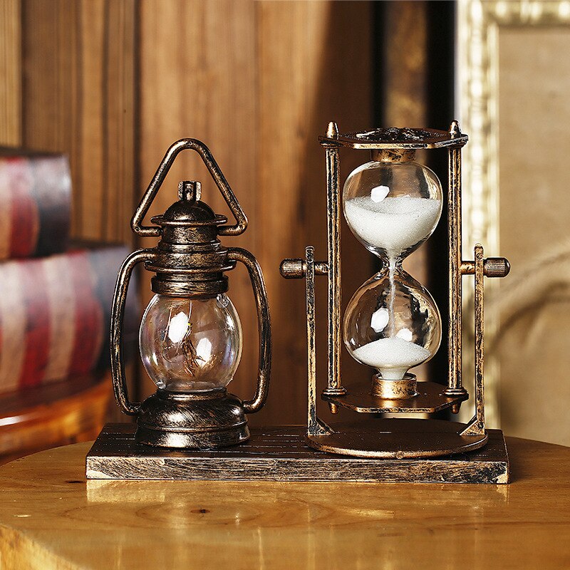 Retro timglas ornament natt ljus eiffeltorn bordslampa europeisk stil sovrum heminredning barn födelsedag