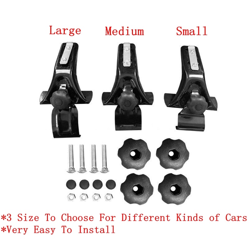 125CM 135CM Universal Car Roof Racks Kit No Need Original Roof Rail Aluminum Alloy Crossbar Luggage Carrier For Sedan Saloon