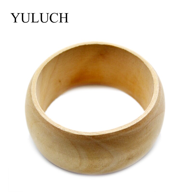 YULUCH Ronde Natuurlijke Houten Eenvoudige Bangles Houten Armband Sieraden Grote Bangles Hout Armbanden