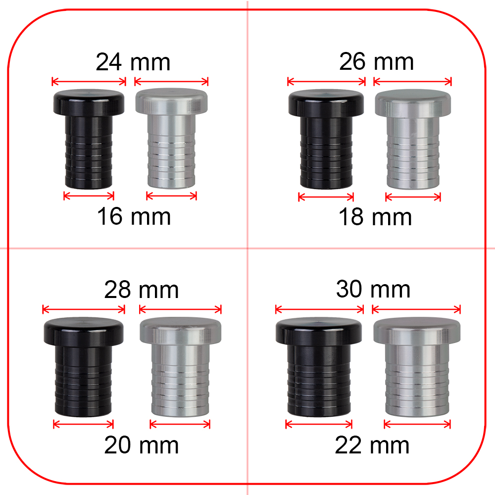 Size 8mm-32mm Alloy Aluminium Plug blow off valve Bov Blanking Plug Silicone Hose Blanking Plug 8 10 12 14 16 18 20 22 28 30 32