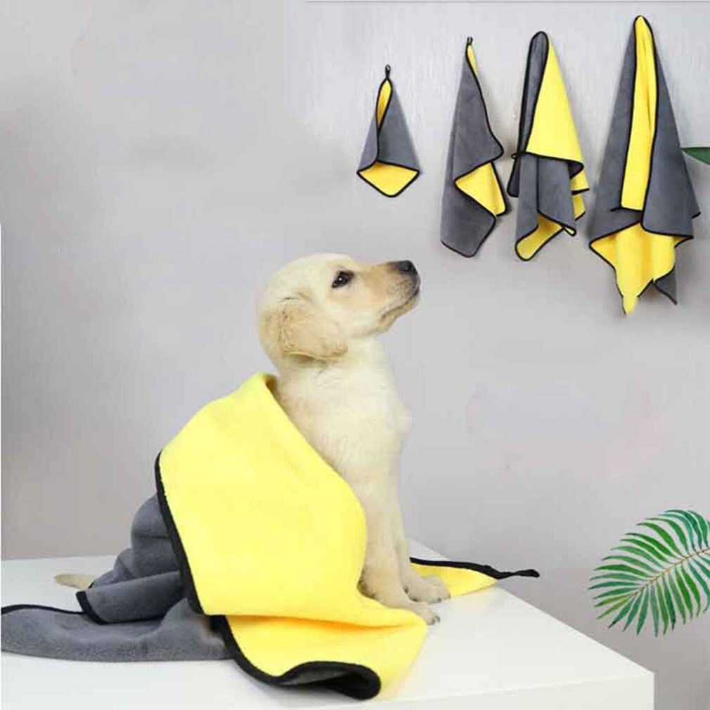 Hond Bad Towelspet Levert Absorberende Handdoek Hond Teddy Golden Retriever Kat Badhanddoek Sneldrogende Grote Hertenleer Handdoek