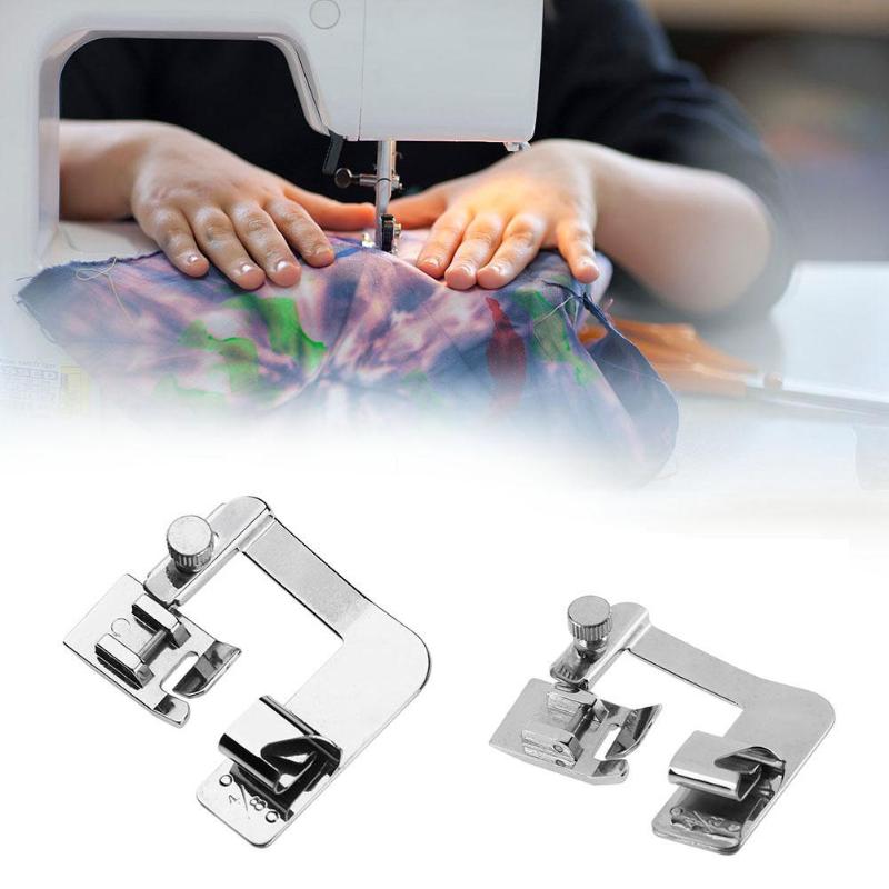 3Pcs Domestic Sewing Machine Foot Presser Rolled Hem Feet Set for Brother Singer Sewing Machine Accessories
