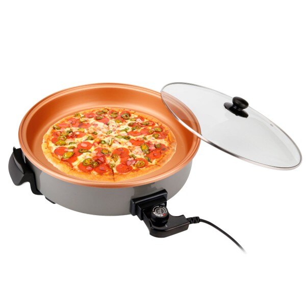NewChef Sartén Eléctrica Multifunción de 40 cm. de Diámetro y 7 cm. de Profundidad. 1500W. Paellera Arrocera Multicazuela