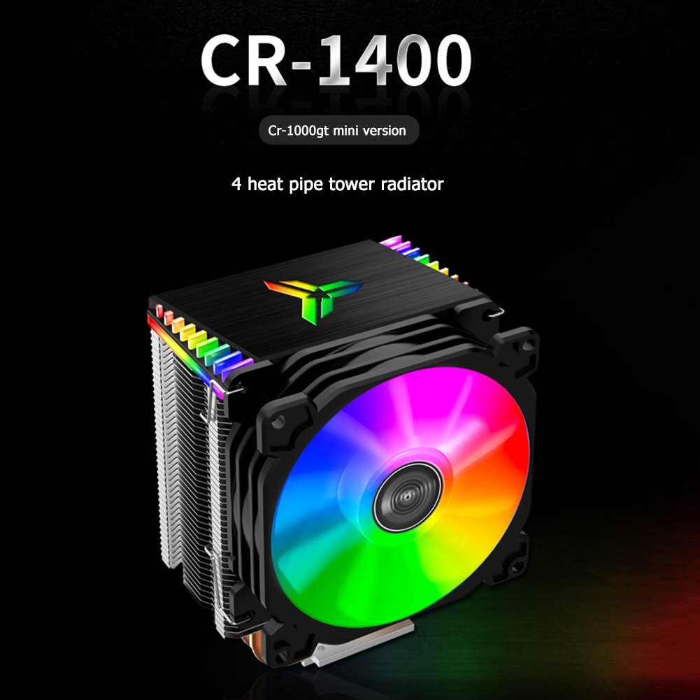 Jonsbo CR1400 Pwm 4Pin 12V Pc Led Fan Cooling Rgb 4 Warmte-Buizen Cpu Koeler Radiator Computer Cpu cooler Fan