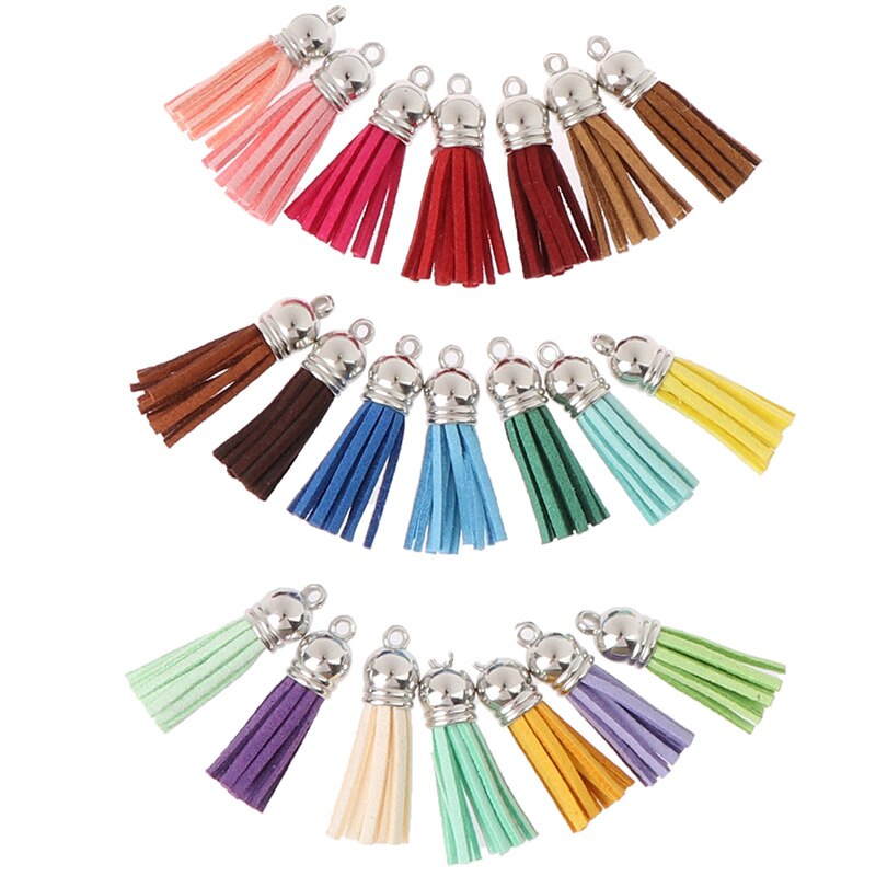 Gland en cuir pour porte-clés téléphone portable sangles bijoux frange en daim