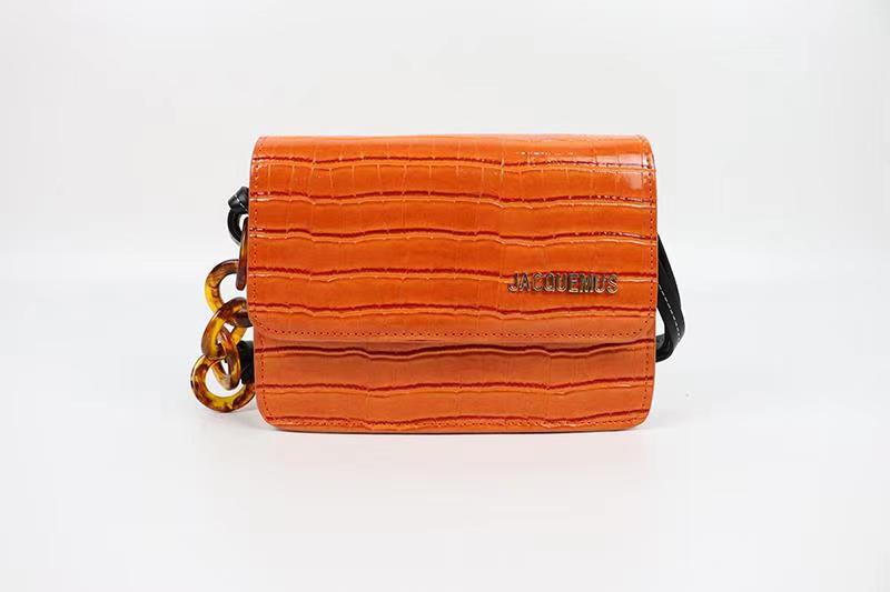 Brand Stone Print Mini Women Messenger Bags Famous PU Leather Ladies Shoulder Bag: Orange / S 13cm