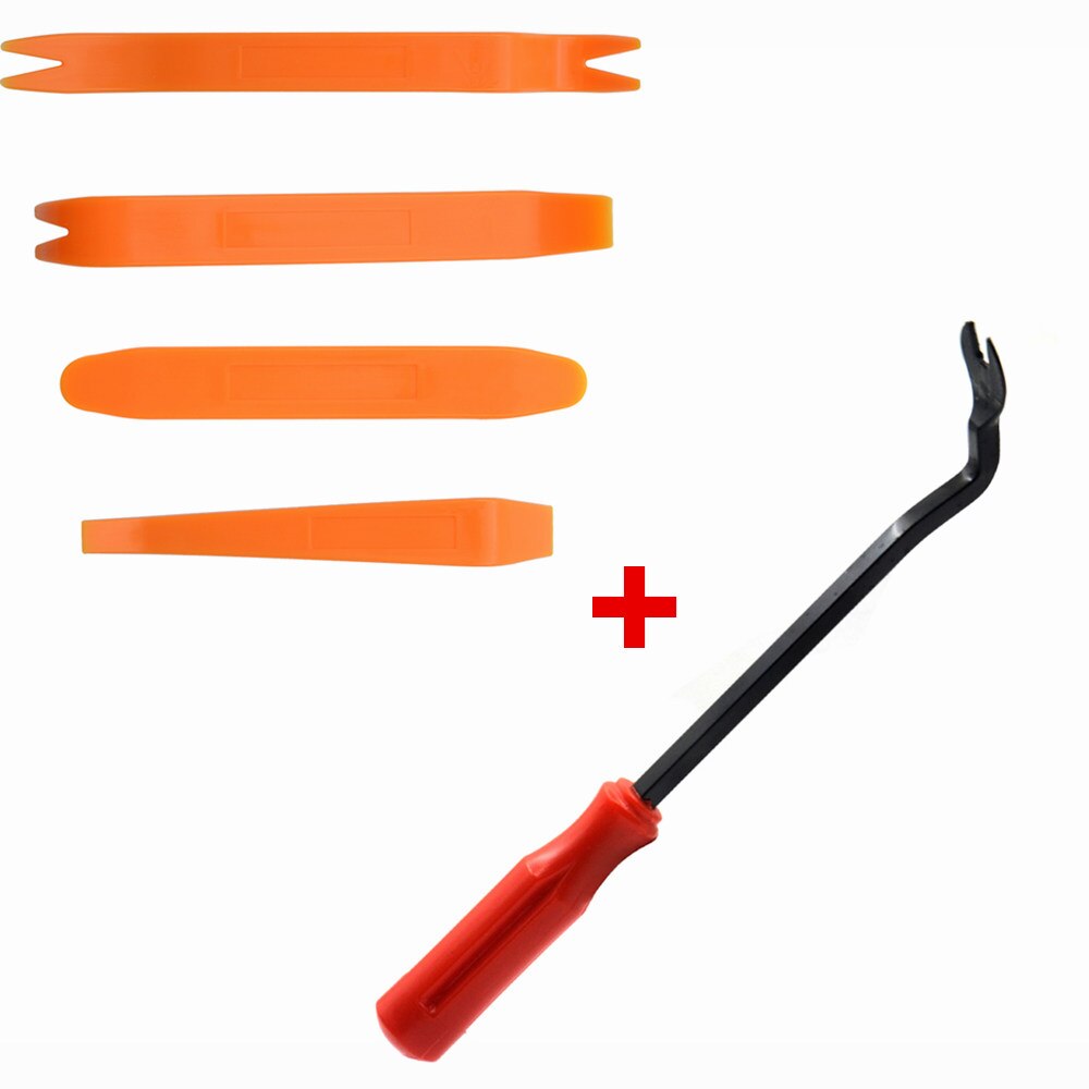 Auto Fastener Removal Tool Plastic Trim Dash Removal Klinknagel Clips Autodeur Panel Installer Cover Pry Reparatie Fastener Tool: Red Removal 4pcs