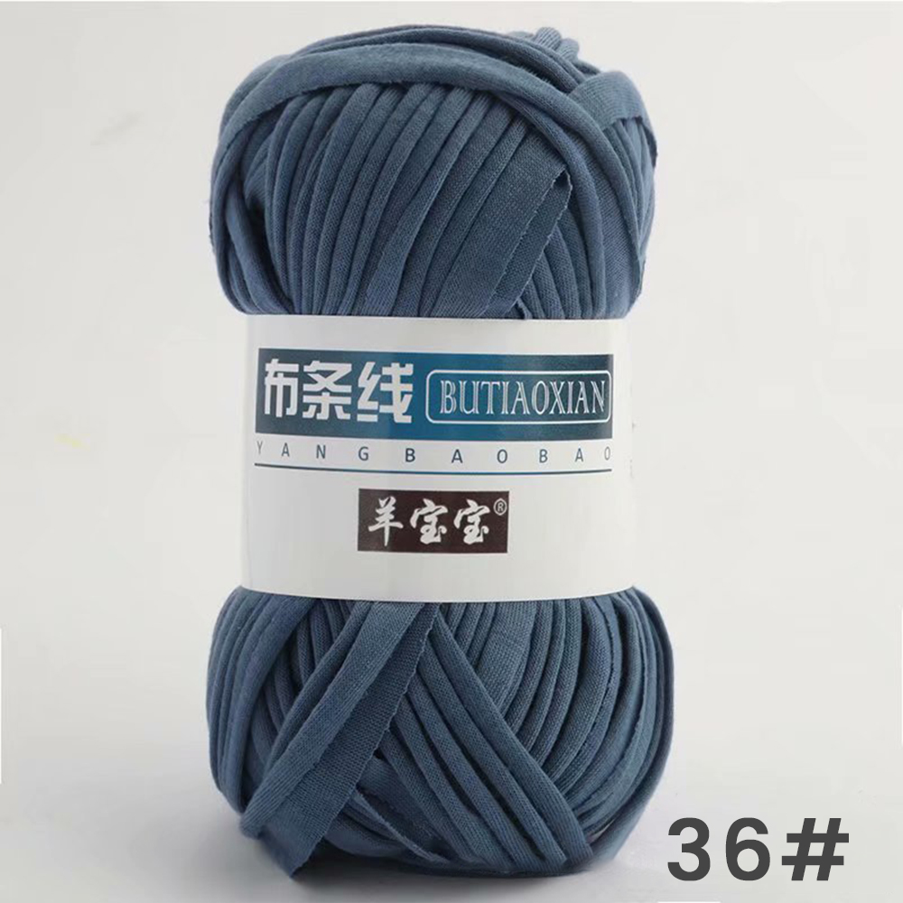 100g Dik Garen Super Zacht Gekleurde Doek Stof Strip Garen Voor Hand Breien Geweven Tas Tapijt Mand DIY handgebreid Materiaal