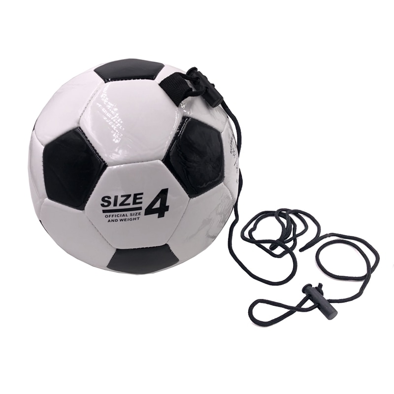 FußBall Ausbildung Ball Einstellbare Bungee Elastische Schulungen Ball mit Seil Größe 4 FußBall für Ausbildung Spielen Sport-ABLD