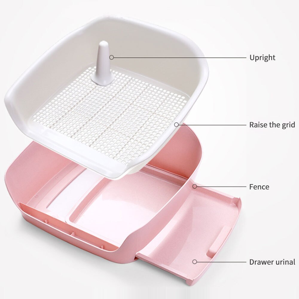 Double Layer Toilet Dog Potty Cat Puppy Litter Tray Urinal Pull With Drawer Type Big Space Double Layer Toilet Seat