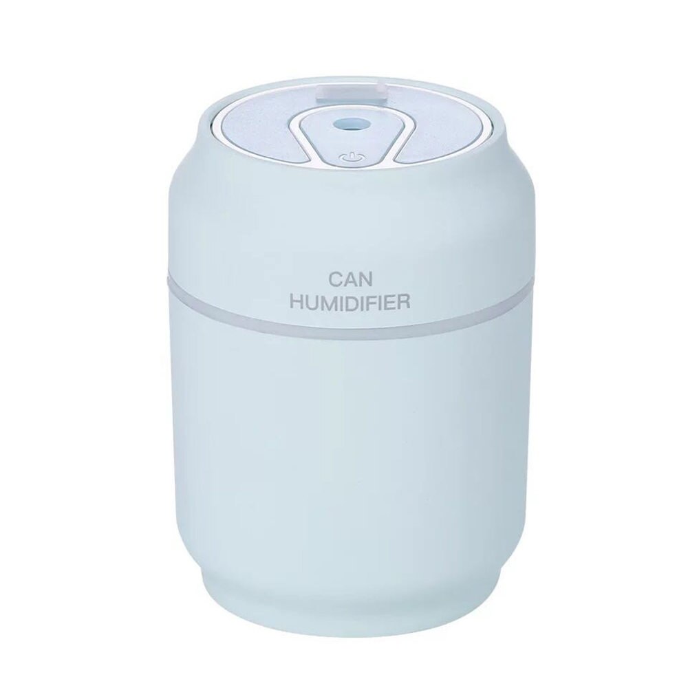 Multi-Function Home Humidifier Mist Diffuser 3-in-1 Can USB LED Light Fan Mini Desk Lamp Home Office Desk Decor Air Humidifier: Light Green