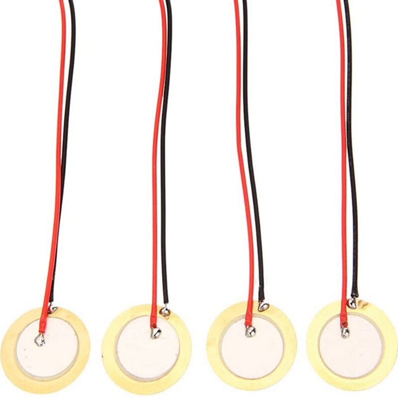 Transducteur de micro à Contact piézo, 27mm, éléments pour Instrument acoustique, 12 pièces