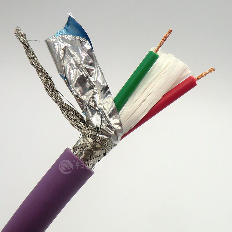 Profibus Bus Cable 2 core 0.25mm² 24AWG Flexible Bus Wire