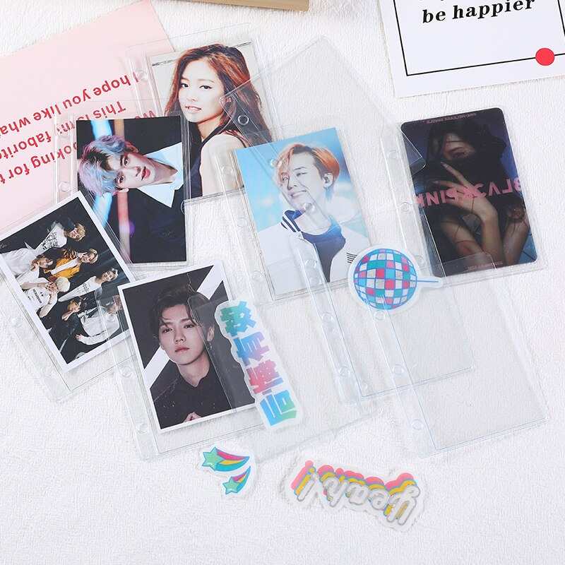 Girl/Boys Binder Notebook Cover Photo Card Organizer Diary Agenda Clear Planner Notebook Cover 2022