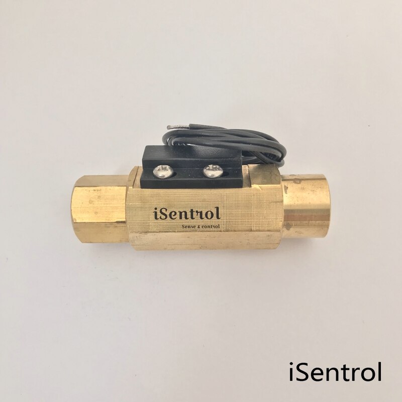 USM-FS41TB Flow Sensor Switch Reed Switch Brass Magnetic Sensor Switch 1.5-12L/min 250V DC 70W 2 wire iSentrol Zhongjiang Open