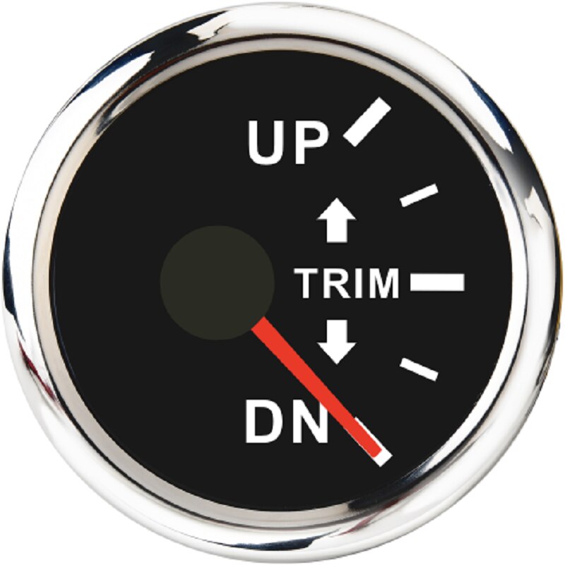 Marin trimmätare up-dn båt utombordare motor trim indikator mätare vattentät vänster / höger sida trim mätare 12v/24v