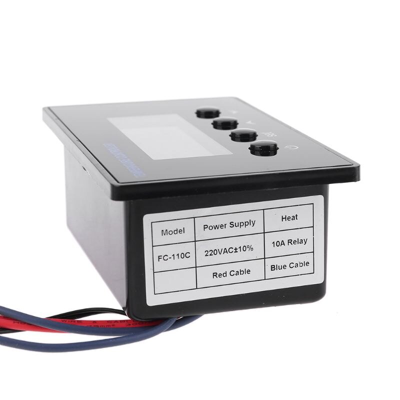 Digitale Sauna Thermostat 220V 10A Temperatur Regler Timer mit NTC Sensor 19QB