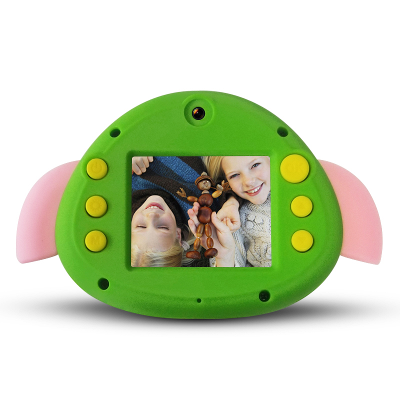 Children Digital Camera 1.8 Inch Front Rear Dual Camera 720P Mini Cute Pig Camera Toys For Kids Birthday