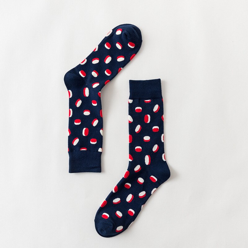 Cool estilo callejero de Harajuku Crazy Cartoon divertido mujeres Casual calcetines hombres cortos calcetines de hip hop hombres novedad feliz algodón colorido Socs: Navy candy 15