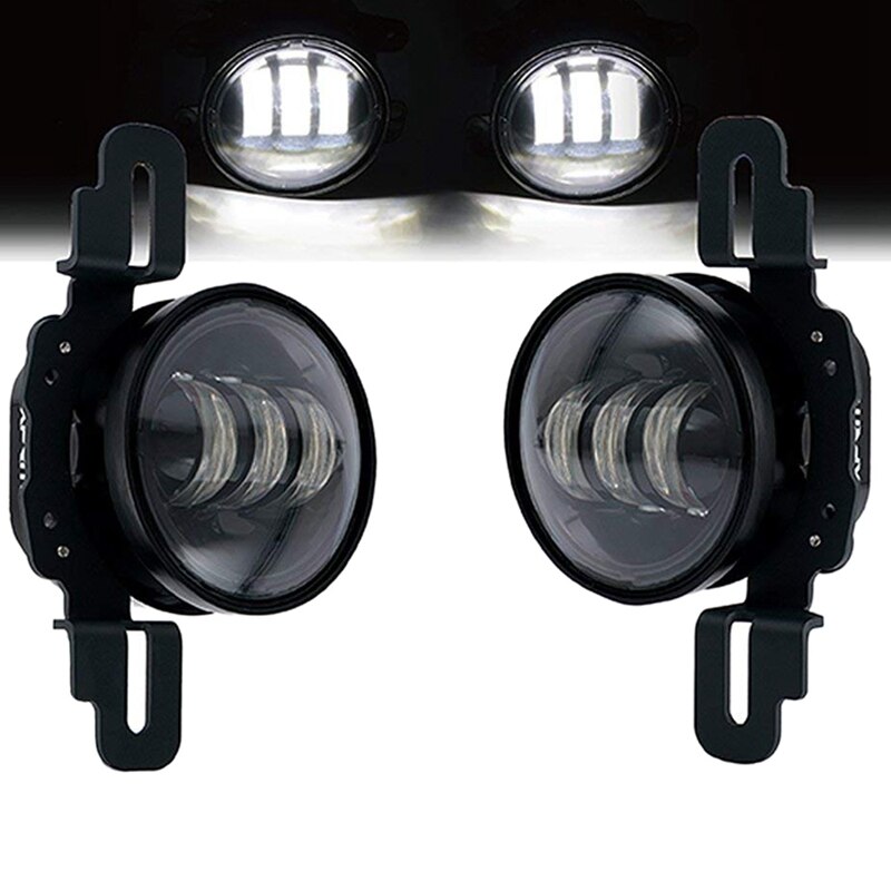 1 Pair 4 Inch LED Fog Light Mounting Bracket Adapter for Jeep Wrangler Hard Rock, Rubicon X, 10Th Anniversary Editions