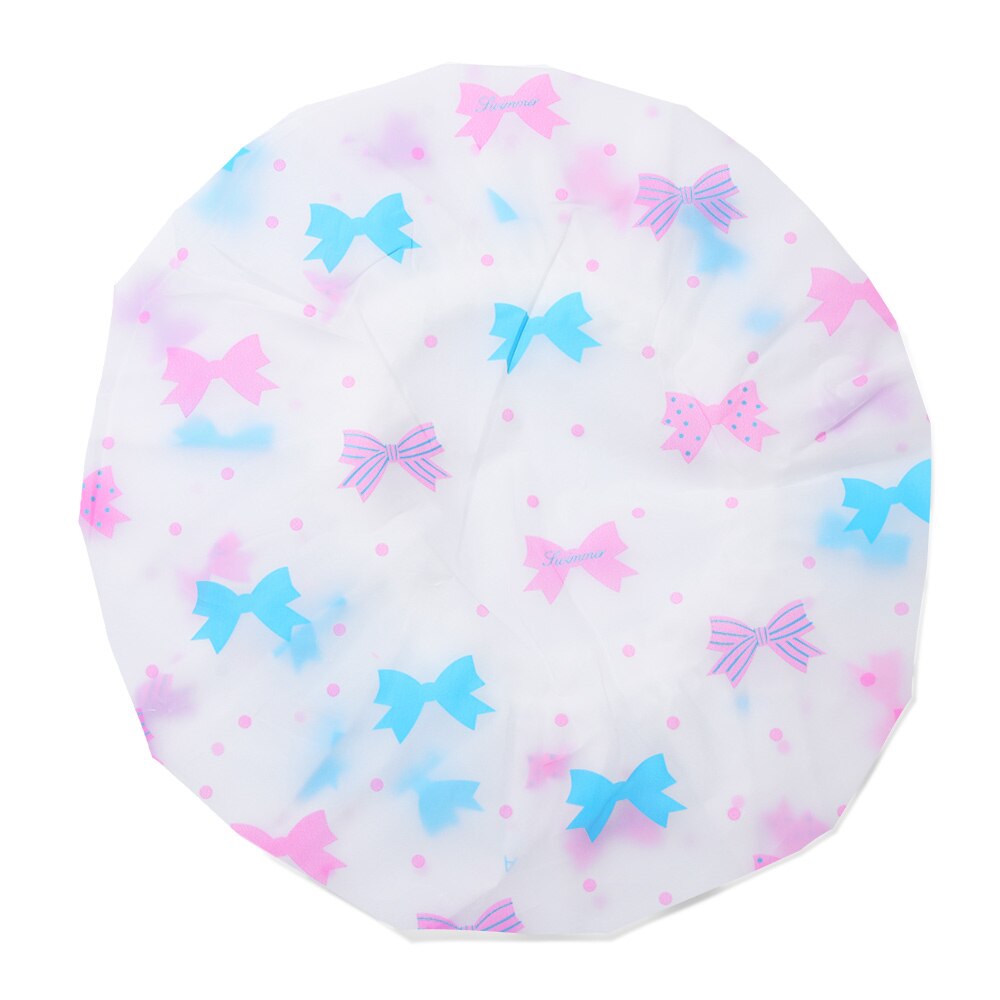 Gorro de ducha impermeable para Spa, gorro de baño elástico grueso, cubierta de pelo para salón de belleza, producto de peluquería reutilizable, , 1 ud.: Color   3