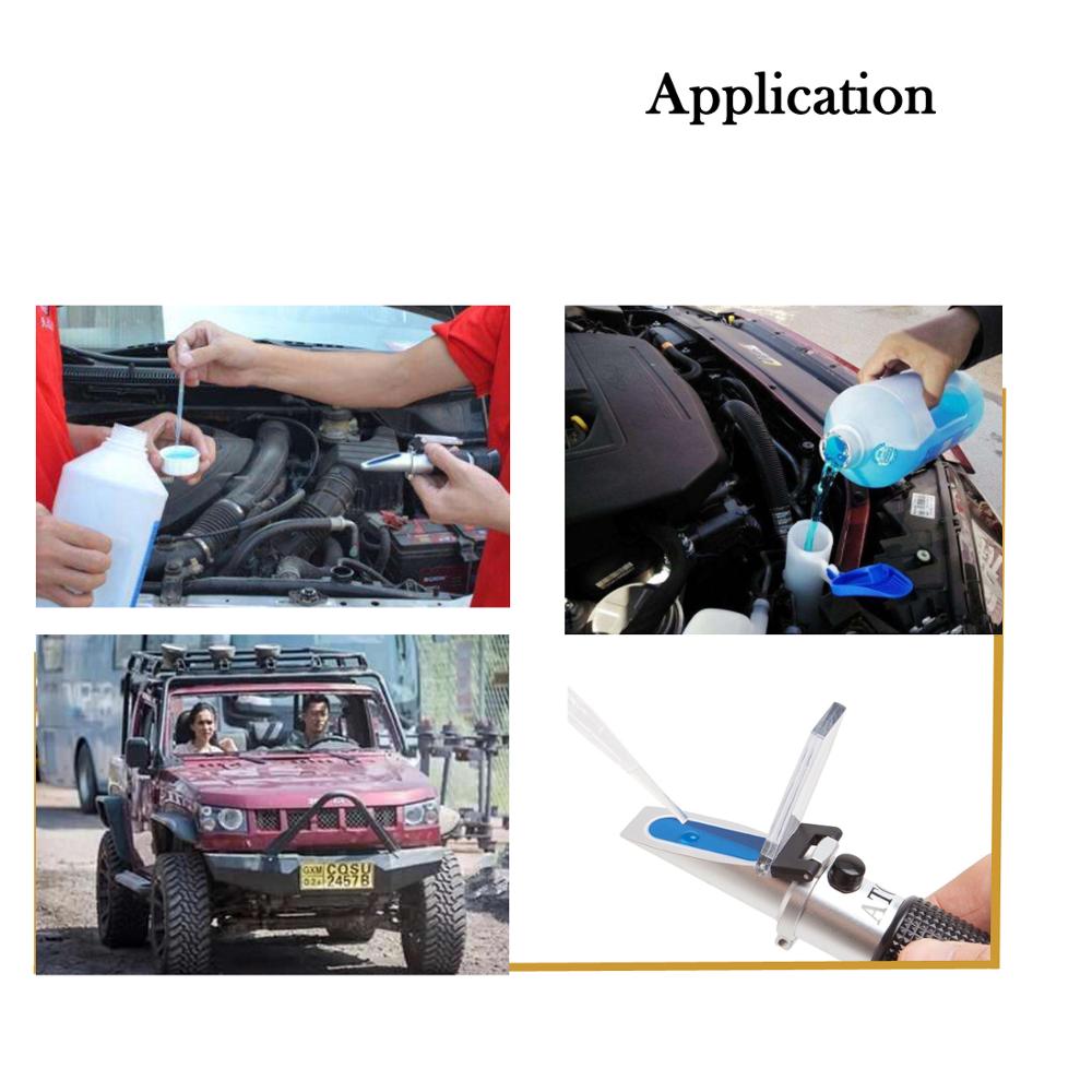 Frostvæske refraktometer rha kølevæske tester 5 i 1 glykol og adblue 30-35%  til frostvæske tester batteri bil refraktometer