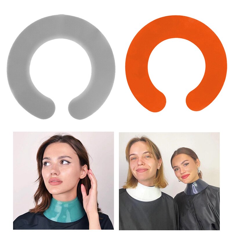 Stylist Snijden Kraag Siliconen Haar Verven Sjaal Waterdichte Hals Cape Wrap Cover Kapper Kappers Haarkleuring Accessoires kappers benodigdheden kappers cape kappers spullen kapmantel kapper kapers benodigheden mantel
