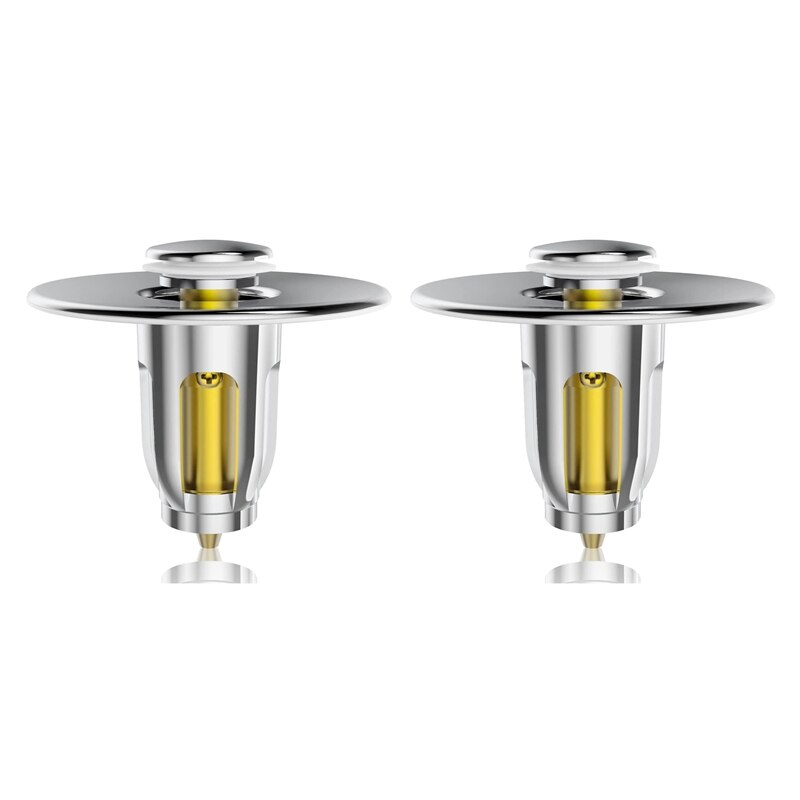 Badkamer Gootsteen Stop Core Push Type Wastafel-Up Afvoer Filter Bad Converter Gootsteen Zeef Plug: WHITE