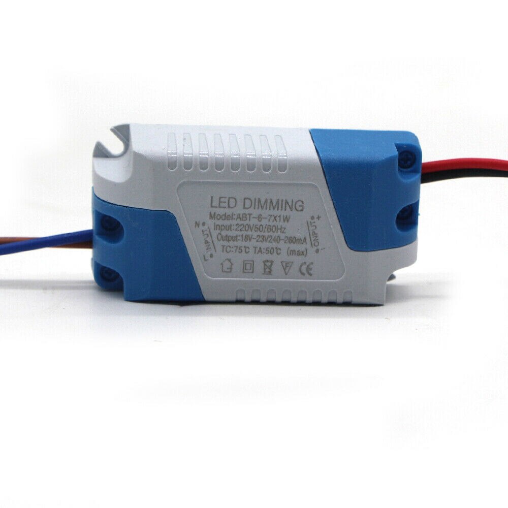 Dimbare 3W 5W 6-7W 7-15W 15-24W Power supply Led Driver Adapter Transformator 300mA Voor Led Downlight AC85-265V