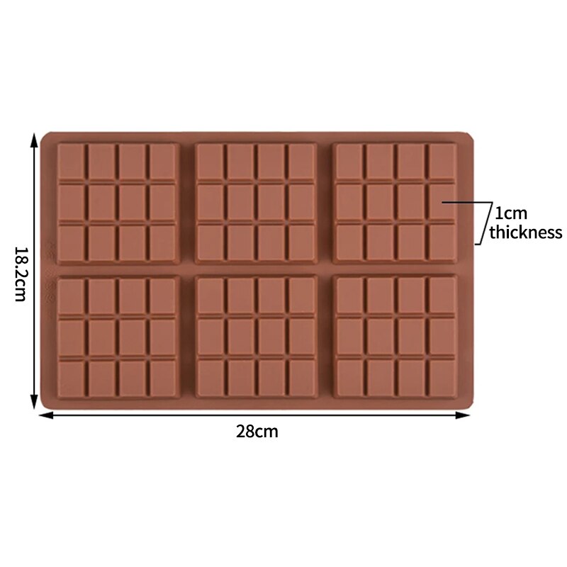 Silikolove chokoladeforme silikone bolcheforme chokolade bolsjer forme silikone chokolade stang silikone støbeforme til vokssmeltninger: 132