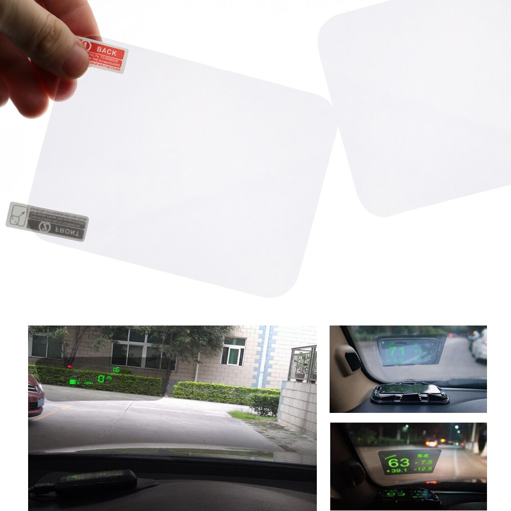 Head up display hud film beskyttende reflekterende skjerm 5.9 "  * 4.9 "