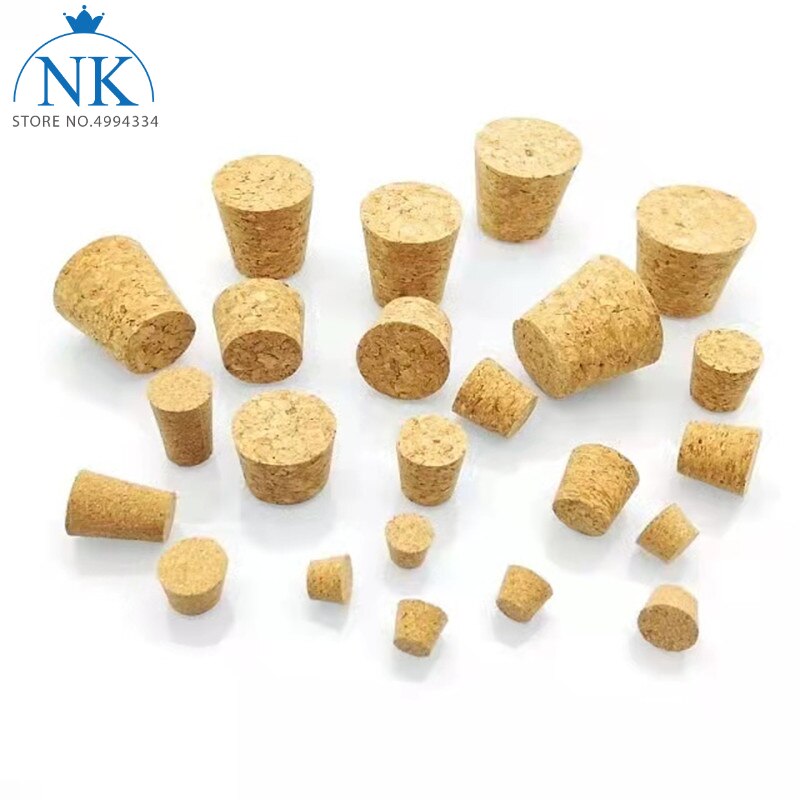 50pcs Top DIA 13mm to 39mm Synthetic Cork Lab Test Tube Cork cap Glass jar lid Wine bottle stopper Flask sealing plug