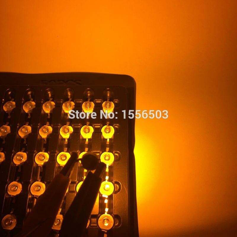 10 STKS 1 W 3 W Rood Geel Diepe Rood Oranje High Power LEDs Diode Chip Golflengte 620nm 630nm 660nm 590nm voor LED Groeien Lamp Verlichting